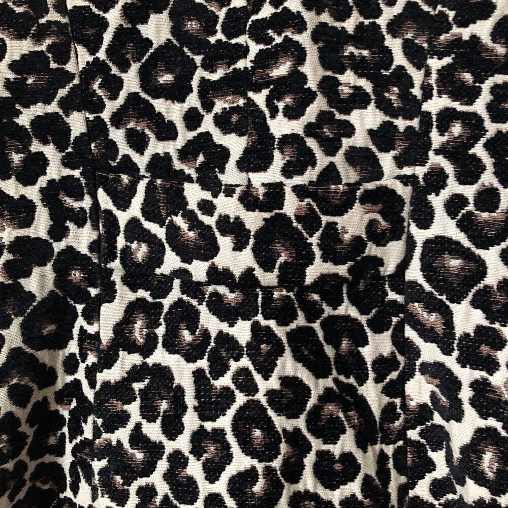 Vintage Leopard Animal Print Long Fabric Coat - 1990s - Picture 5 of 10